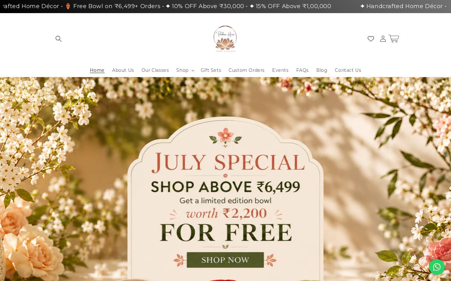 padmehumstudioindia.com homepage screenshot