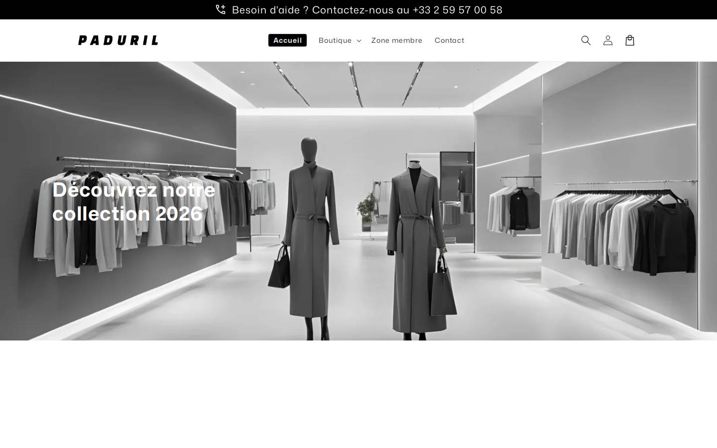 Paduril homepage screenshot
