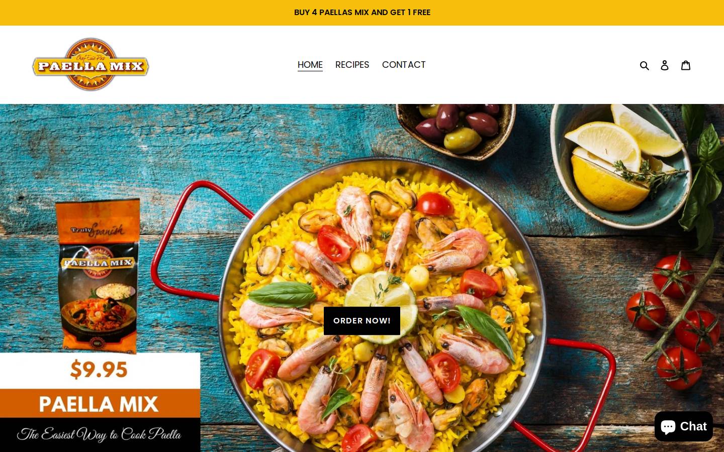 paellamix.com homepage screenshot