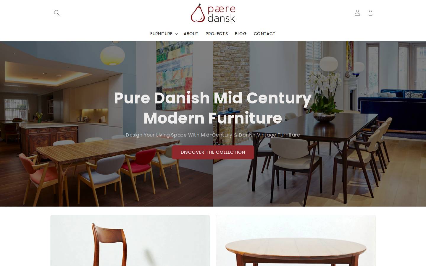 Paere Dansk homepage screenshot