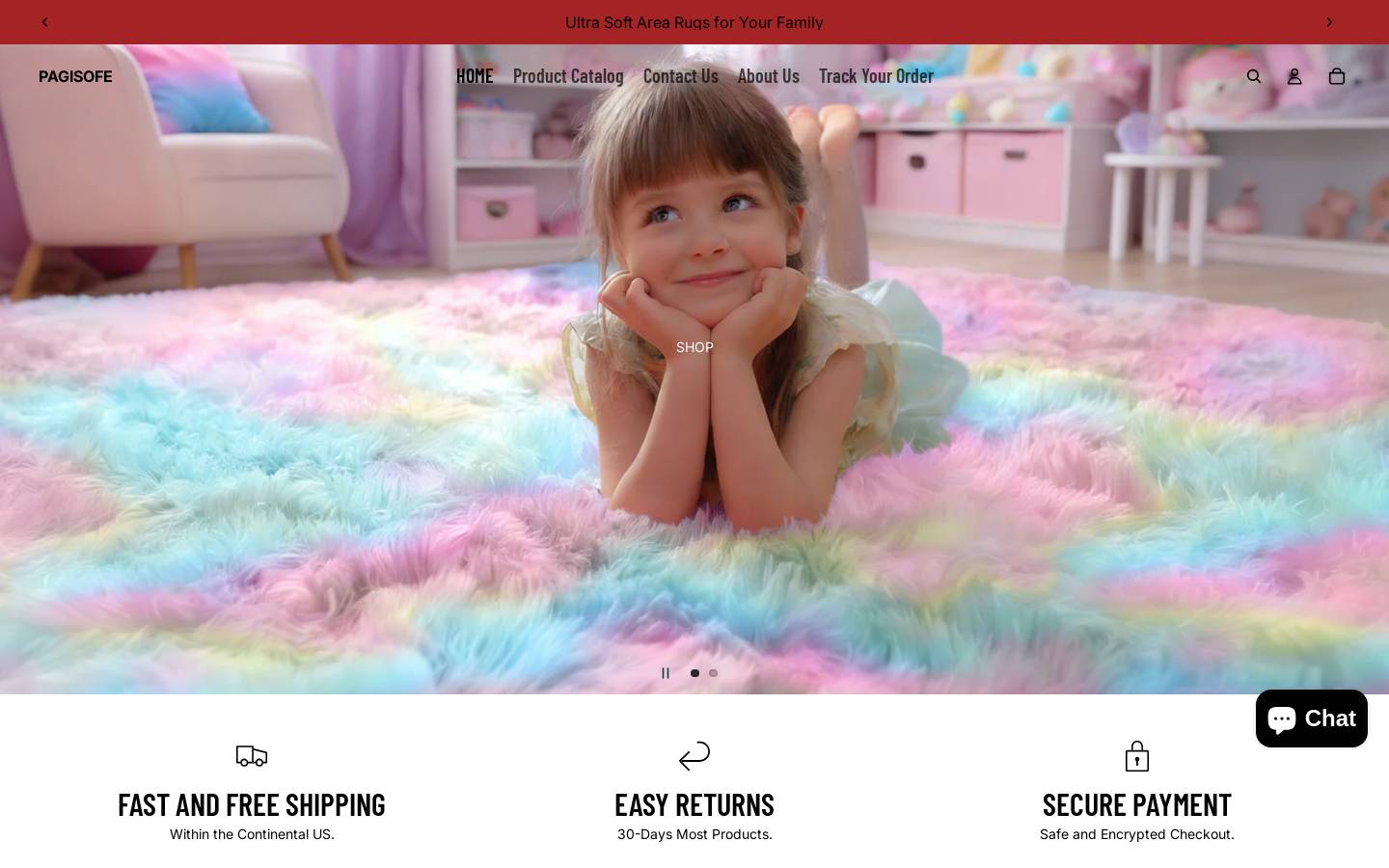 pagisofe.com homepage screenshot