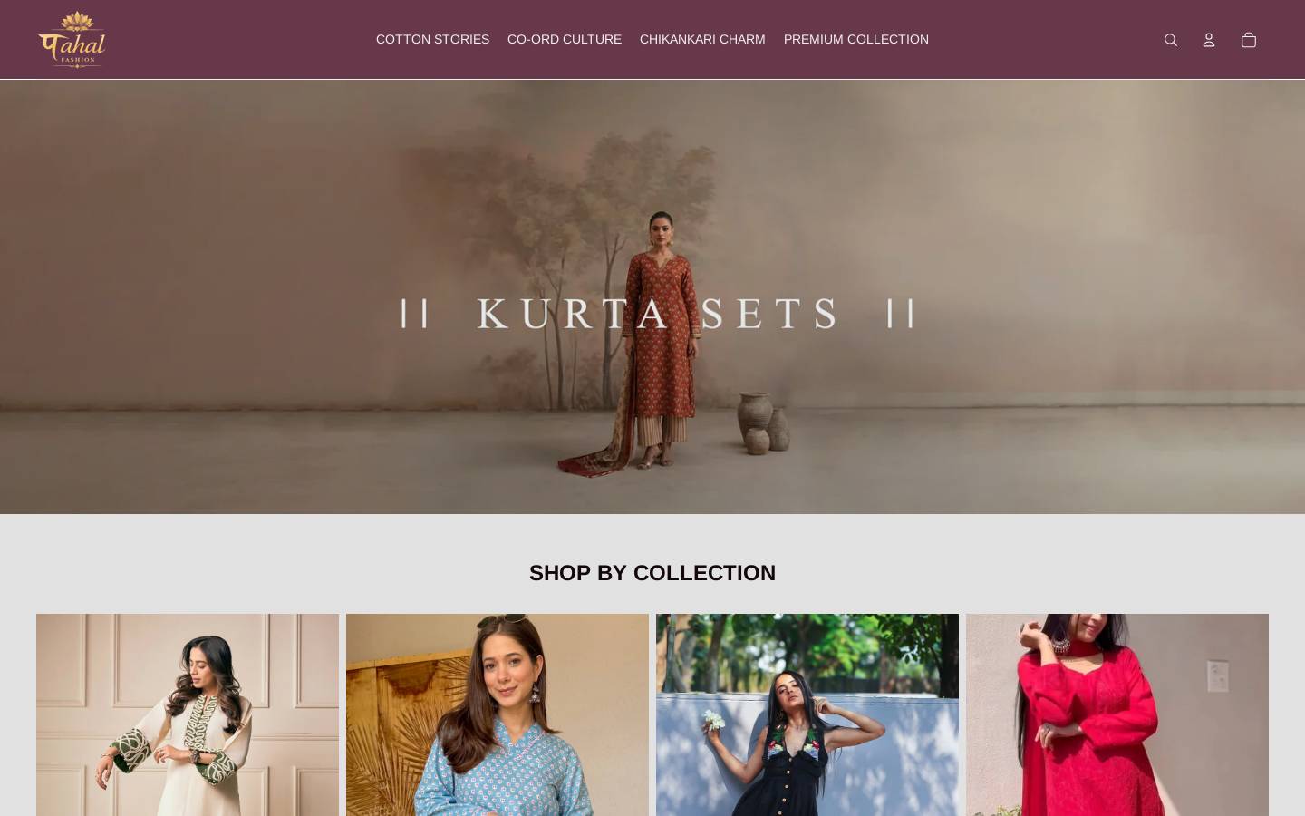 pahalfashion.com homepage screenshot