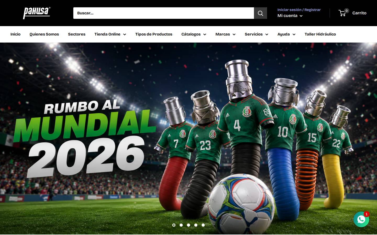 pahusa.com homepage screenshot