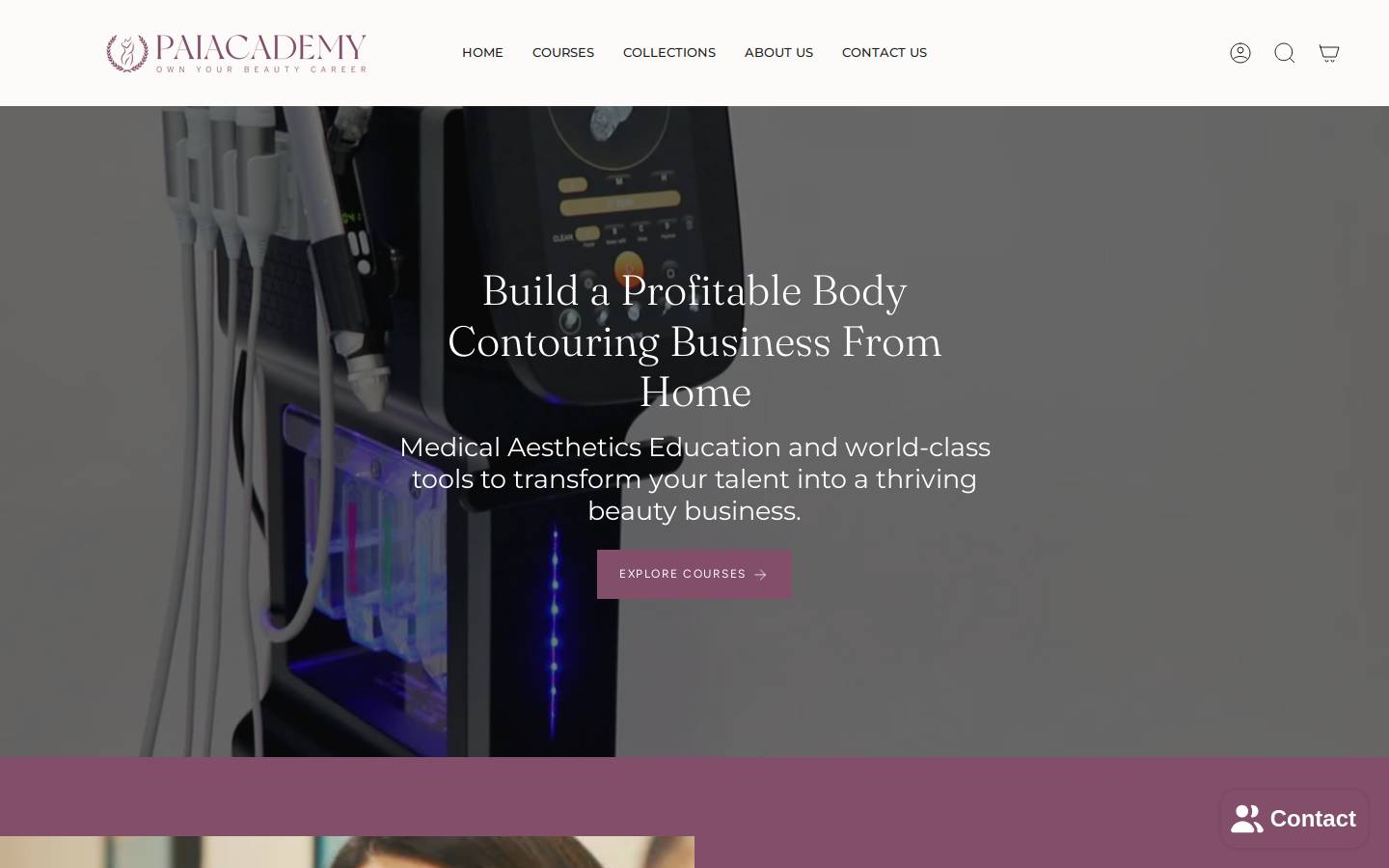 paicollege.com homepage screenshot