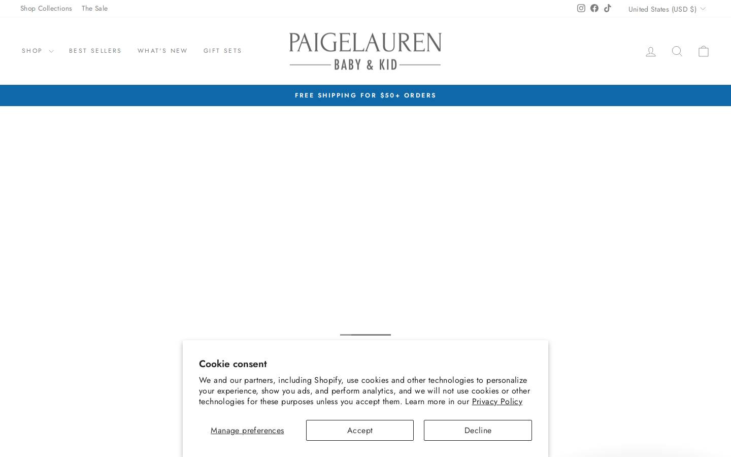 paigelauren.com homepage screenshot