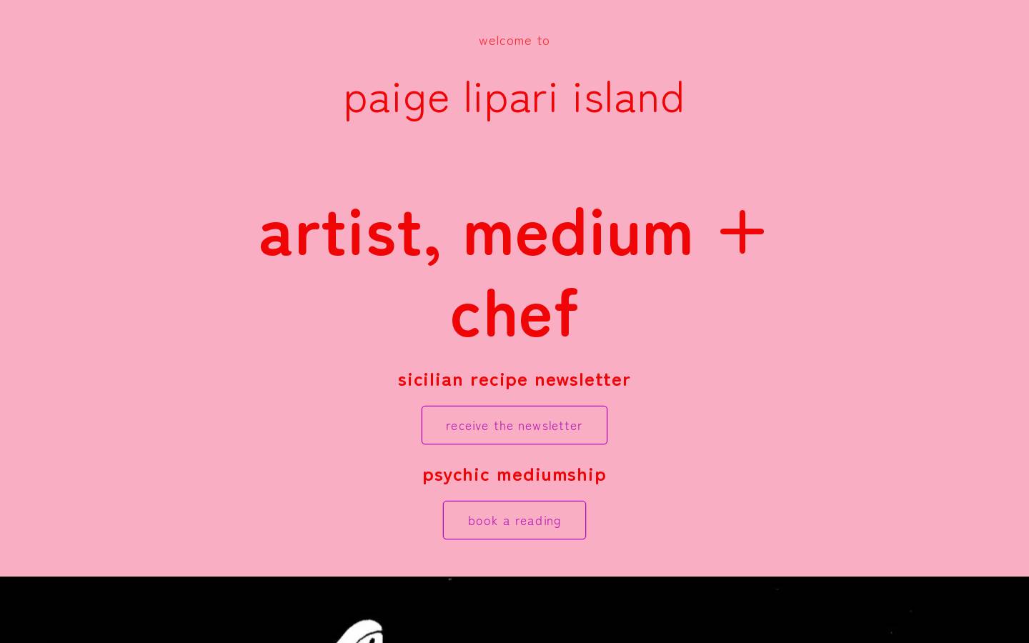 paigelipari.com homepage screenshot