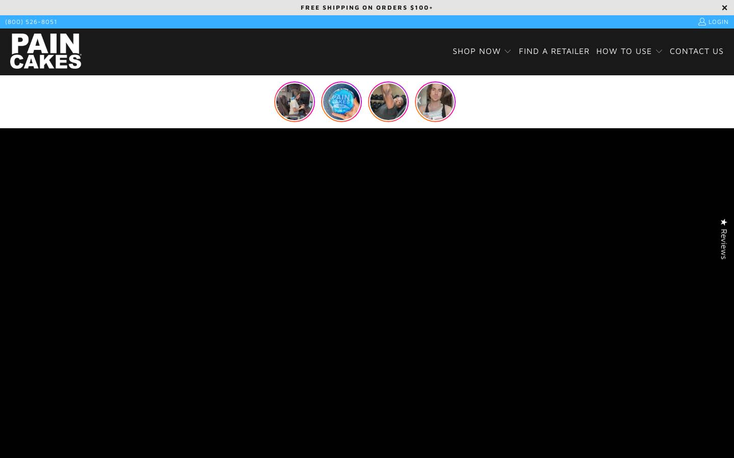 pain-cakes.com homepage screenshot