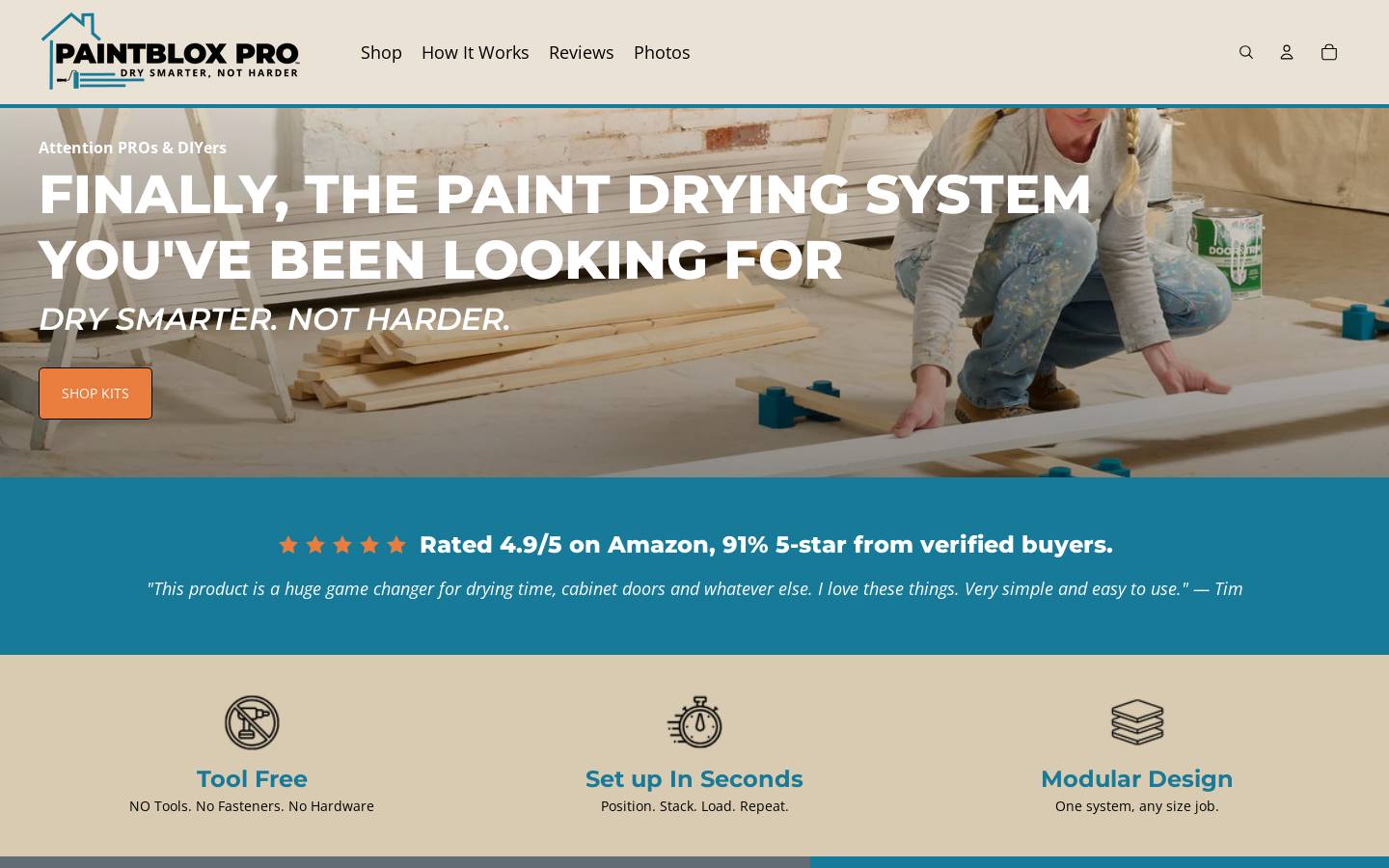 paintblox.com homepage screenshot