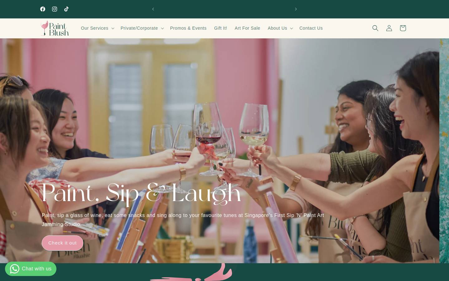 paintblush.sg homepage screenshot