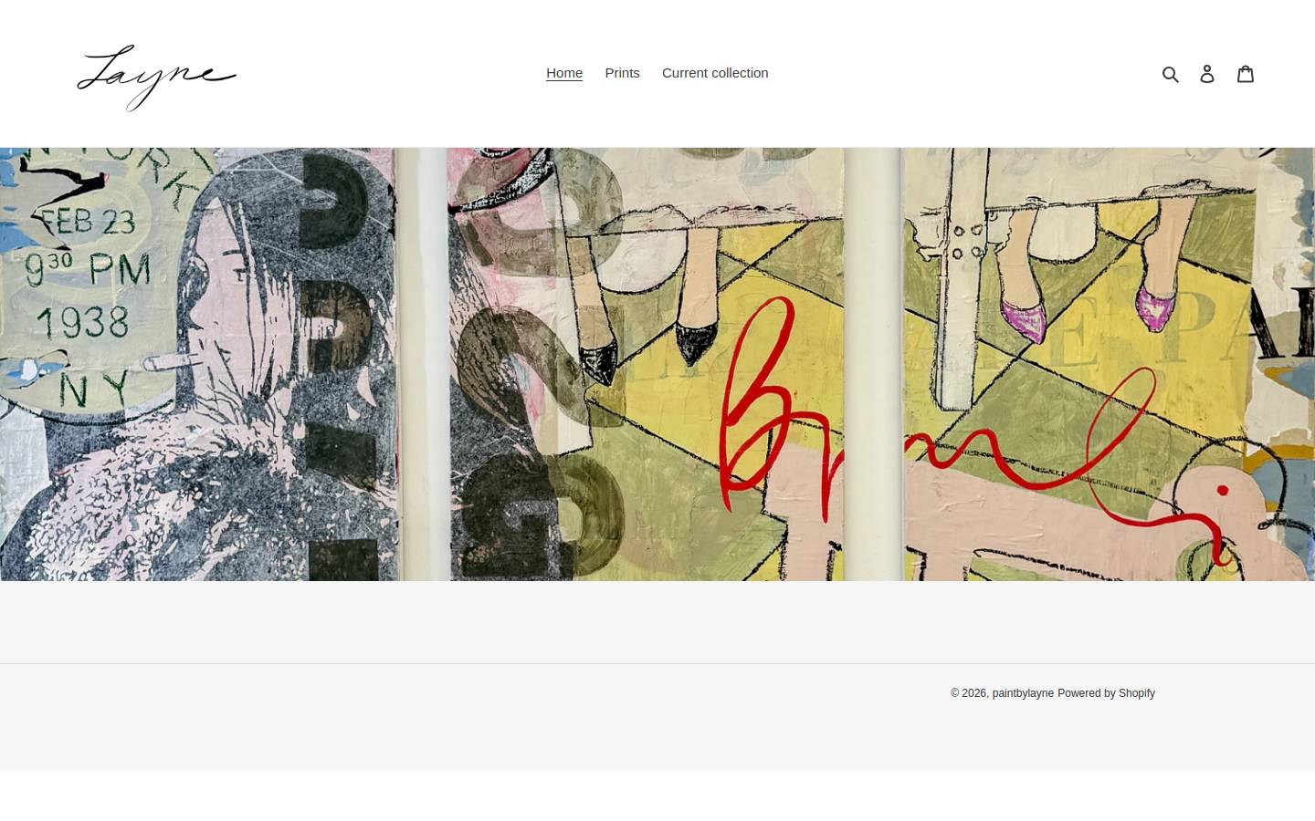 paintbylayne.com homepage screenshot