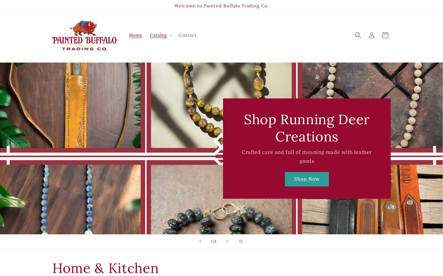 paintedbuffalo.com homepage screenshot