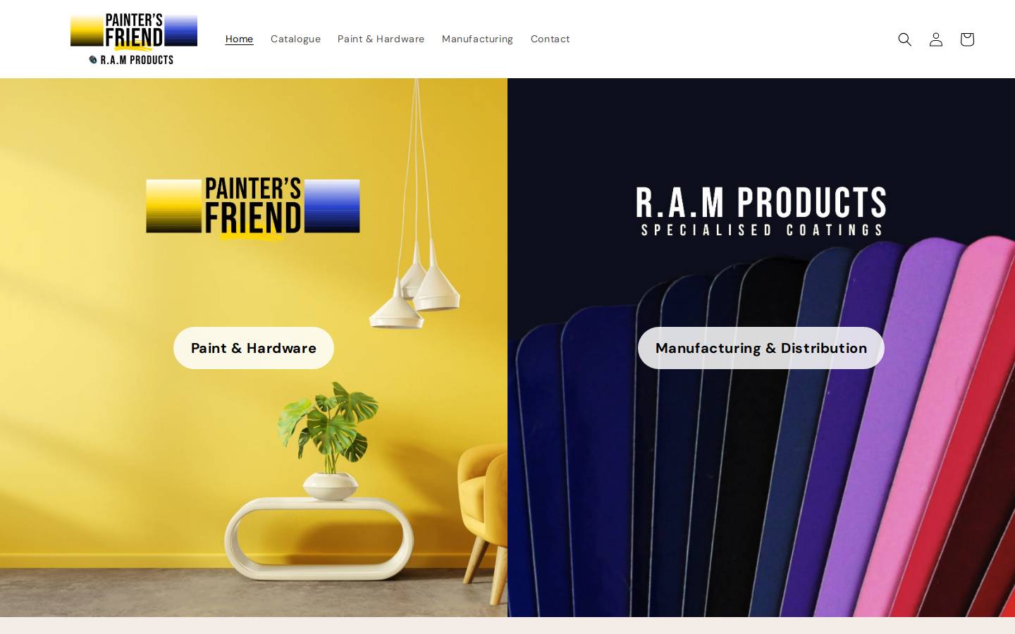 paintersfriend.co.za homepage screenshot