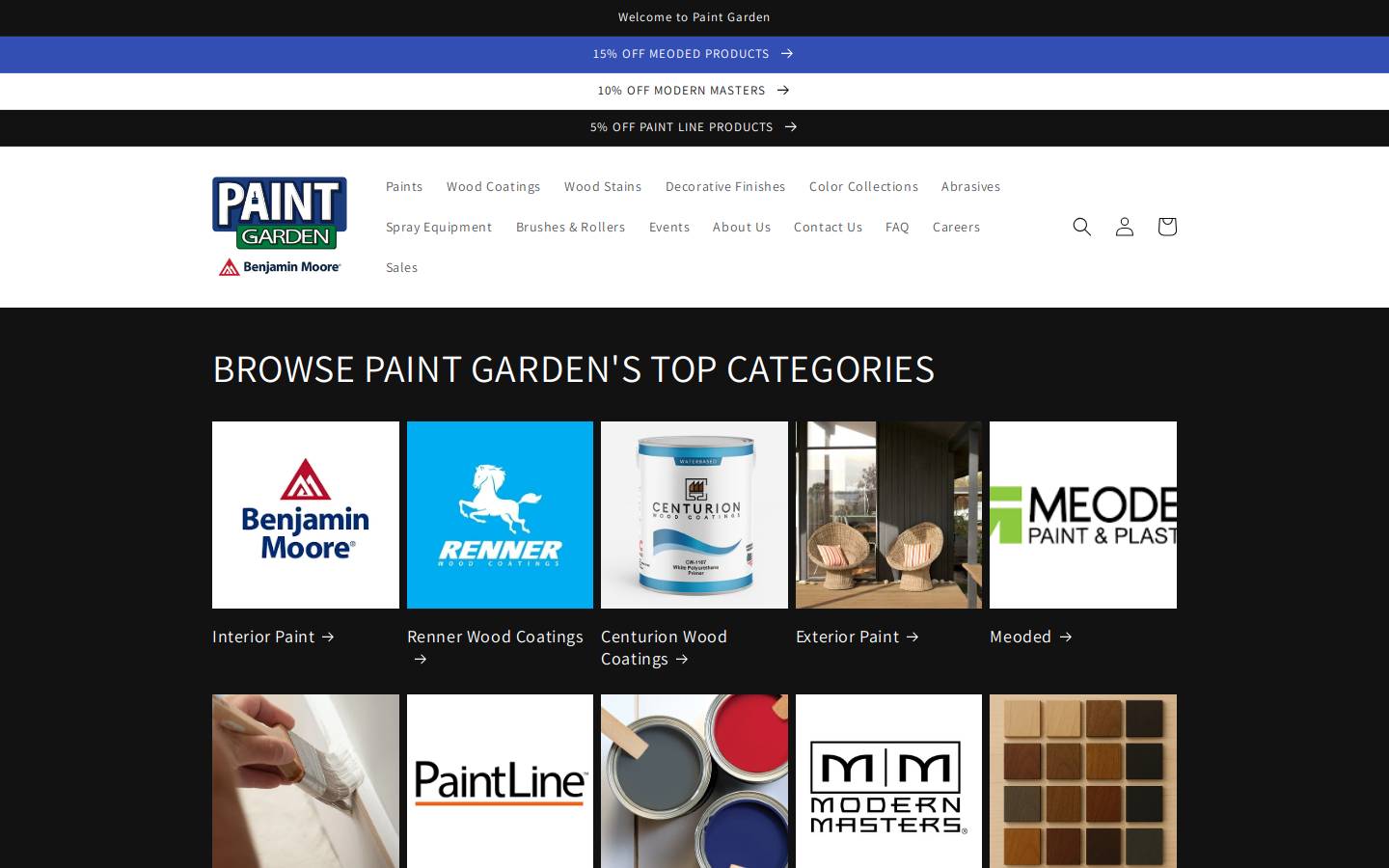 paintgarden.com homepage screenshot