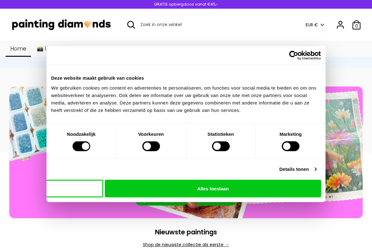 Painting Diamonds homepage screenshot
