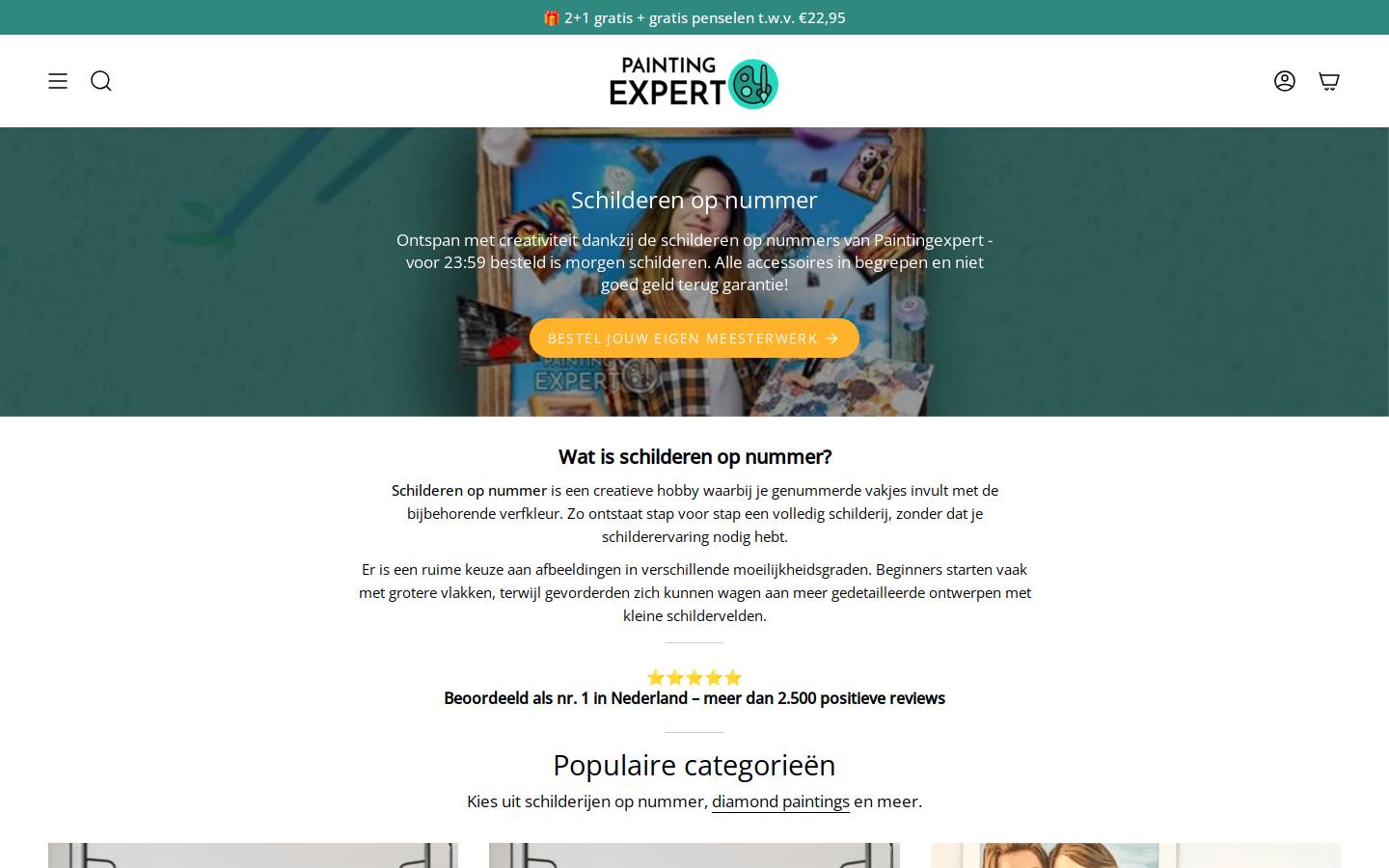 Painting Expert homepage screenshot