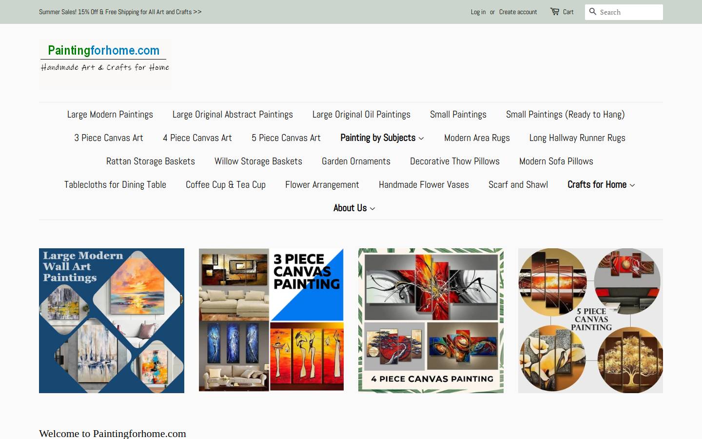 paintingforhome.com homepage screenshot