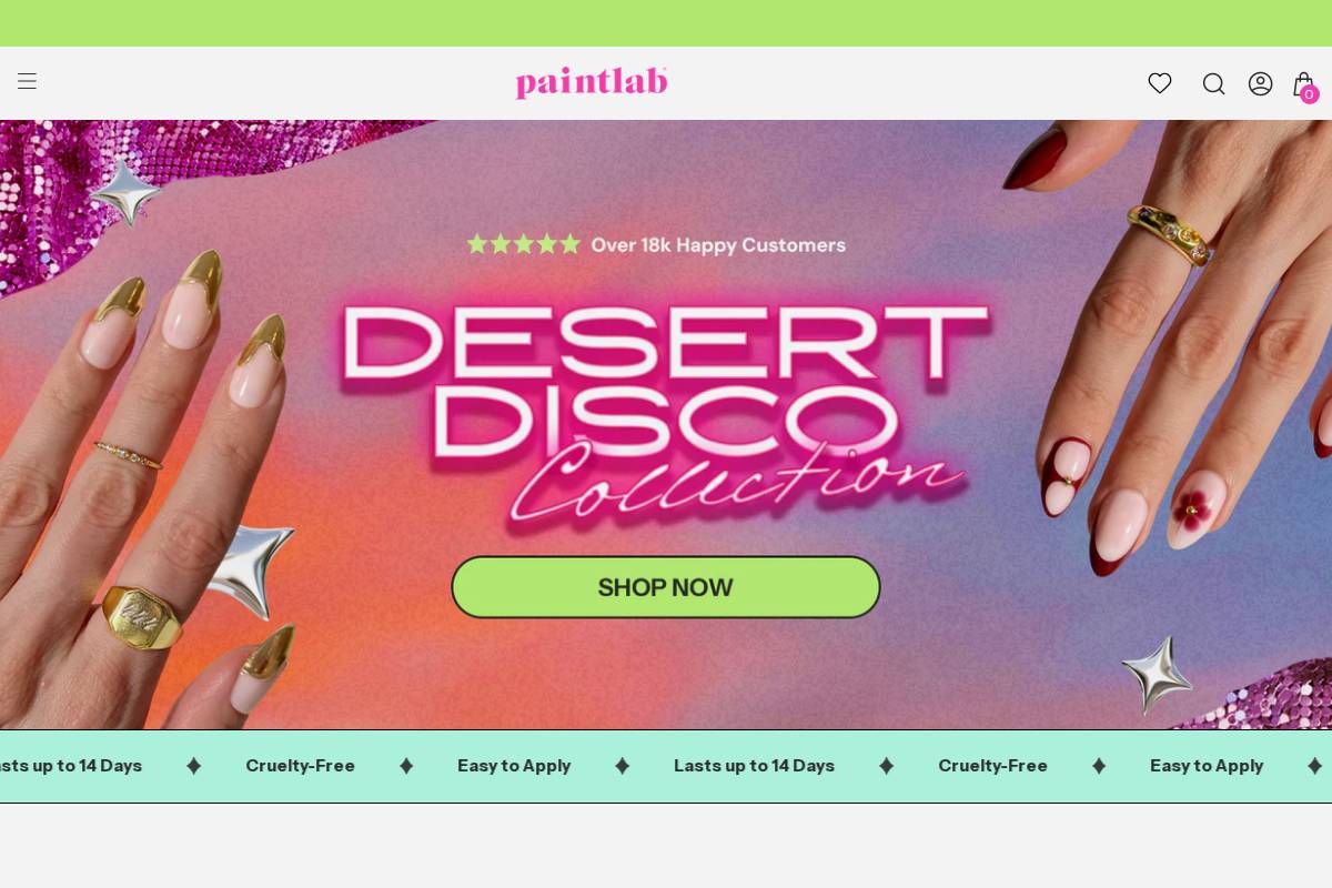 paintlabbeauty.com homepage screenshot