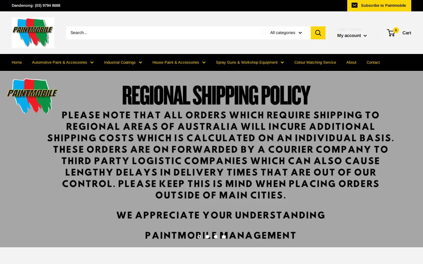 paintmobile.com.au homepage screenshot