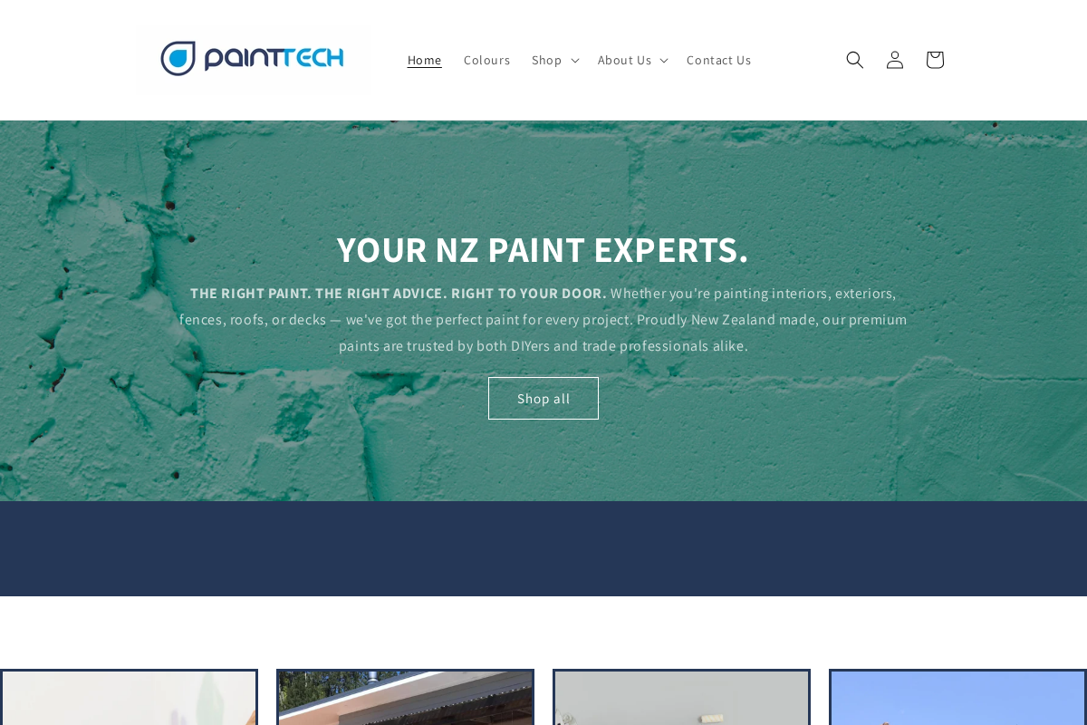 painttech.co.nz homepage screenshot