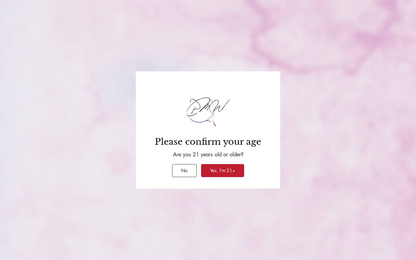 pairmewines.com homepage screenshot