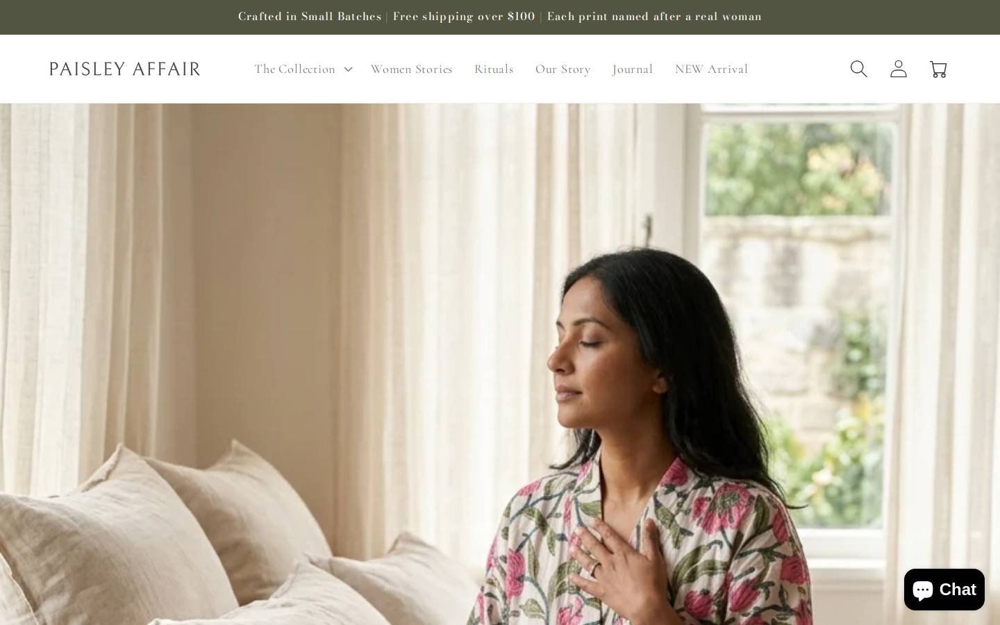 paisleyaffair.net homepage screenshot