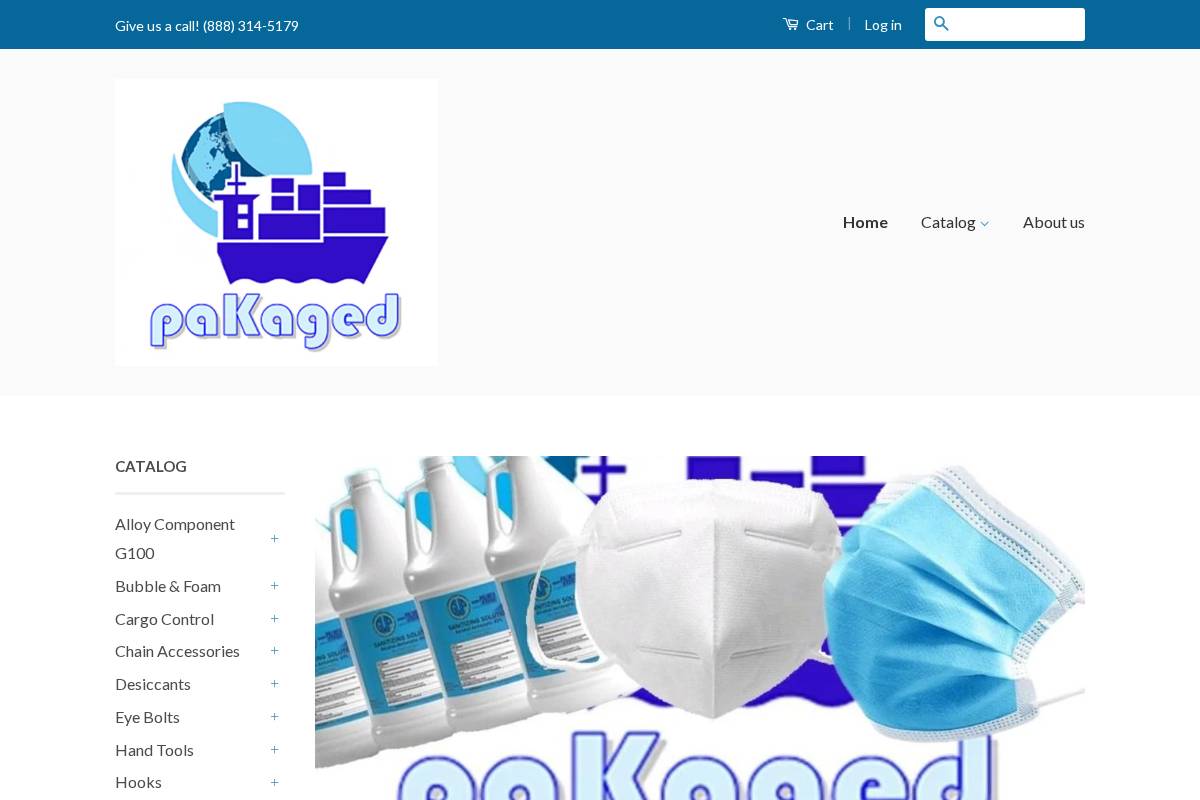 pakaged.com homepage screenshot