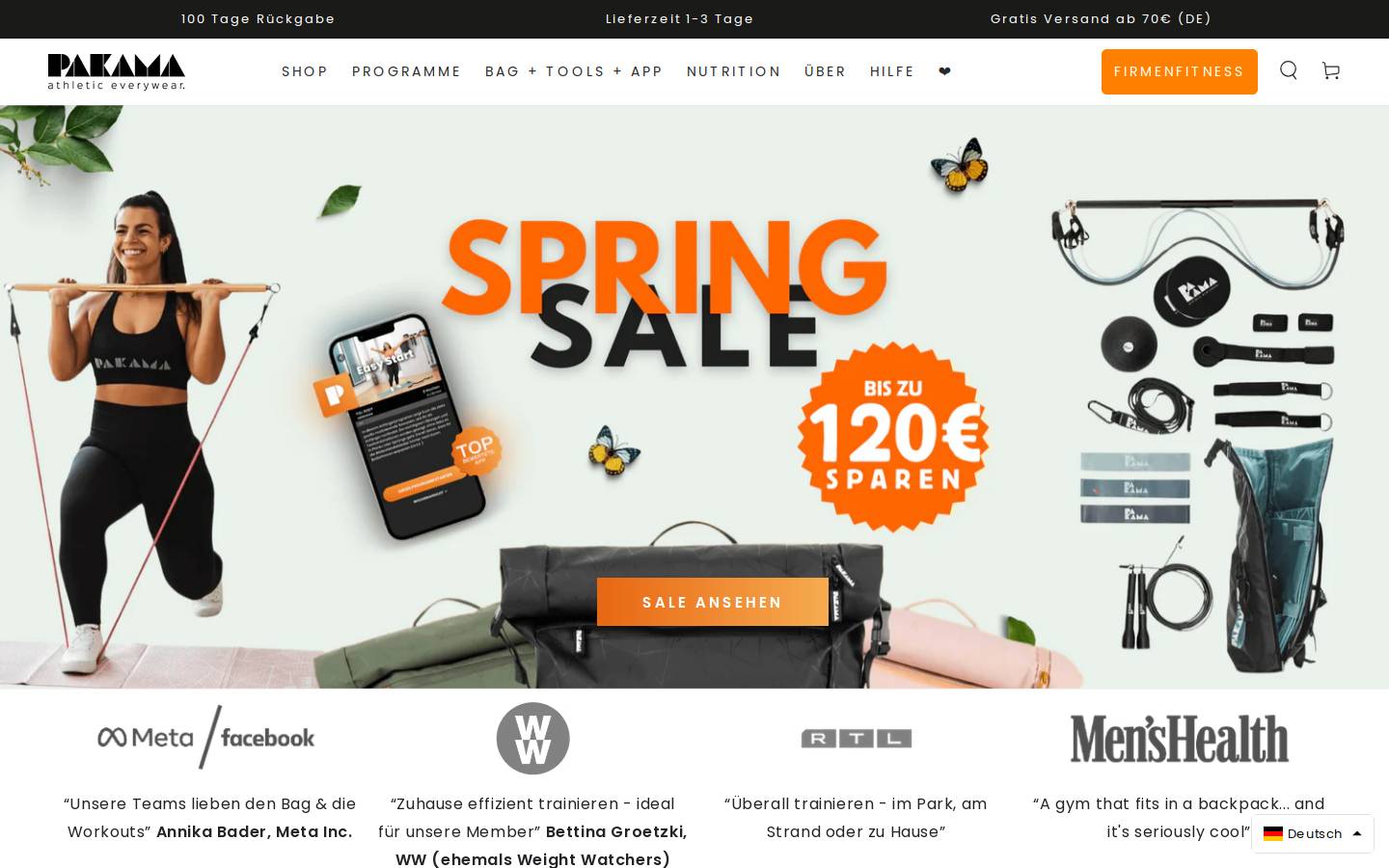 pakama.com homepage screenshot