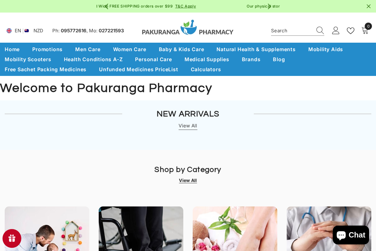 Pakuranga Pharmacy homepage screenshot