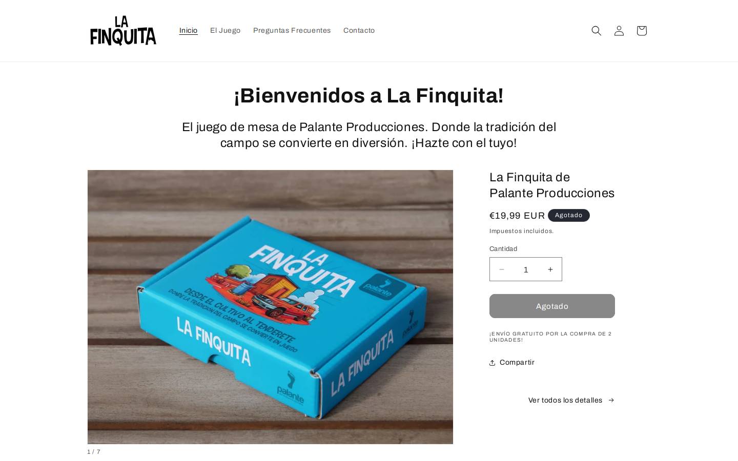 Palanteproducciones homepage screenshot