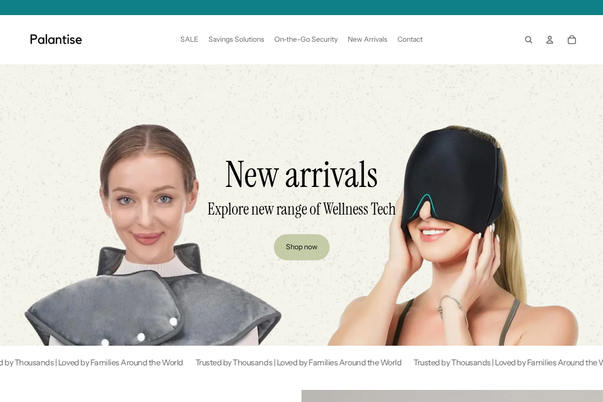 Palantise homepage screenshot