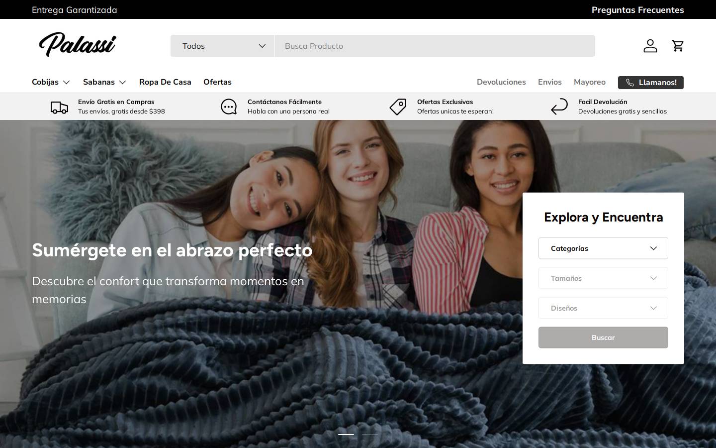 palassi.com.mx homepage screenshot
