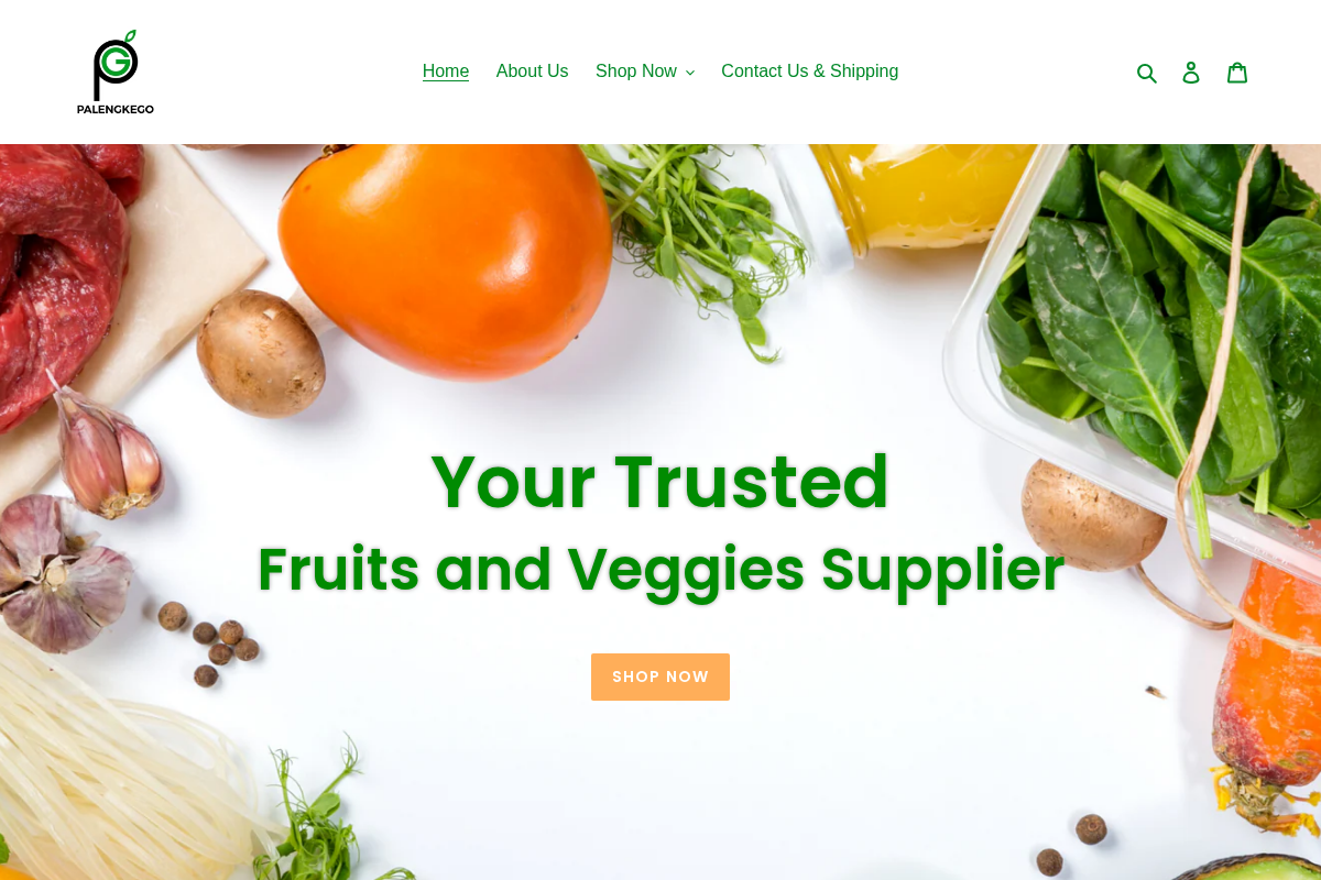 PalengkeGo homepage screenshot