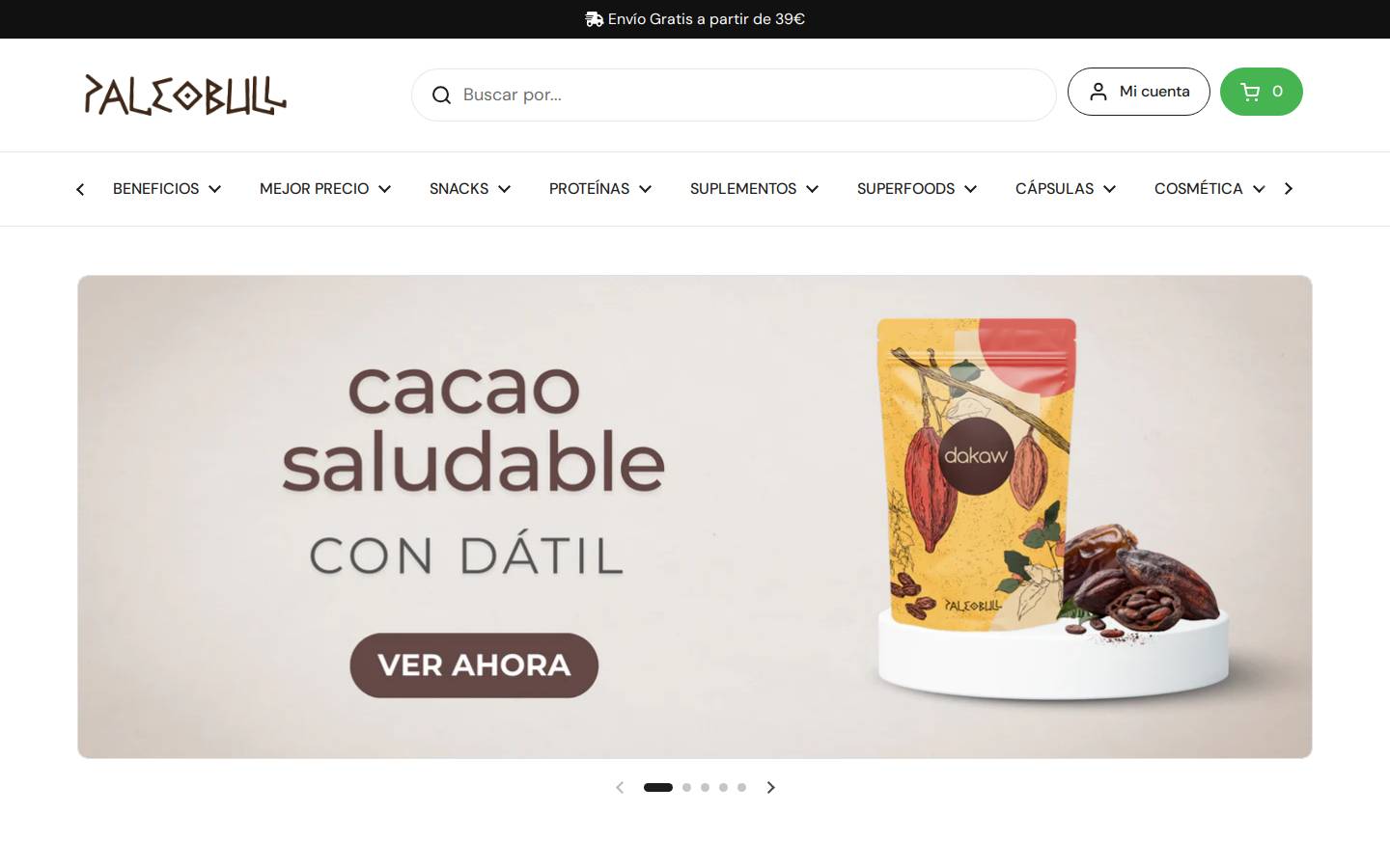 paleobull.it homepage screenshot