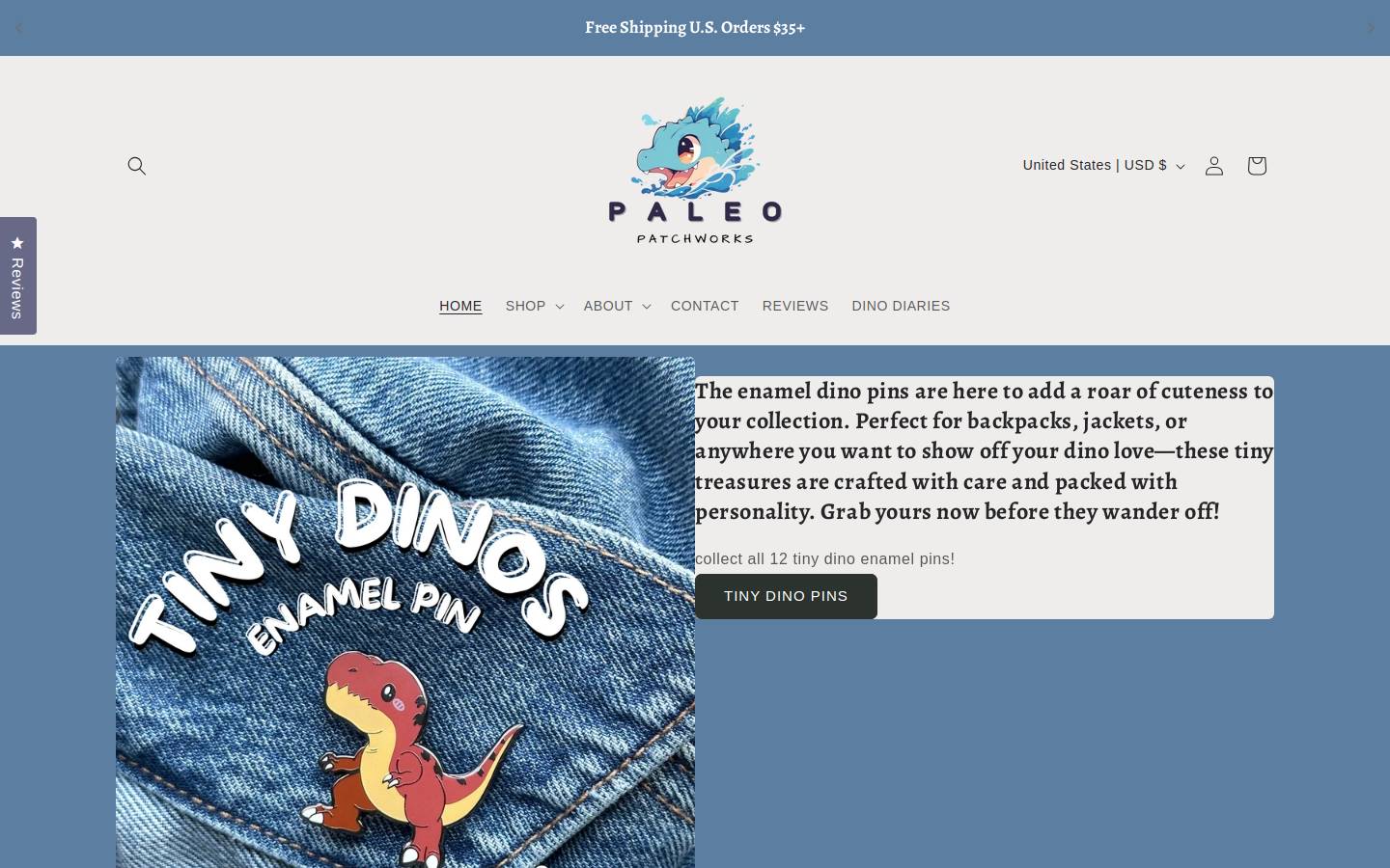 paleopatchworks.com homepage screenshot