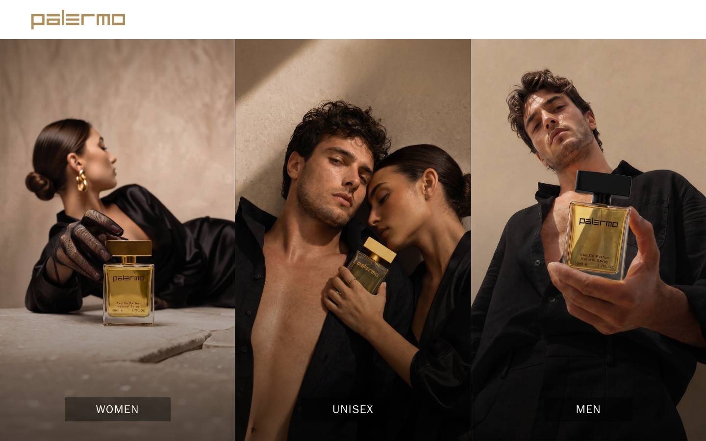 palermoperfumes.com.au homepage screenshot