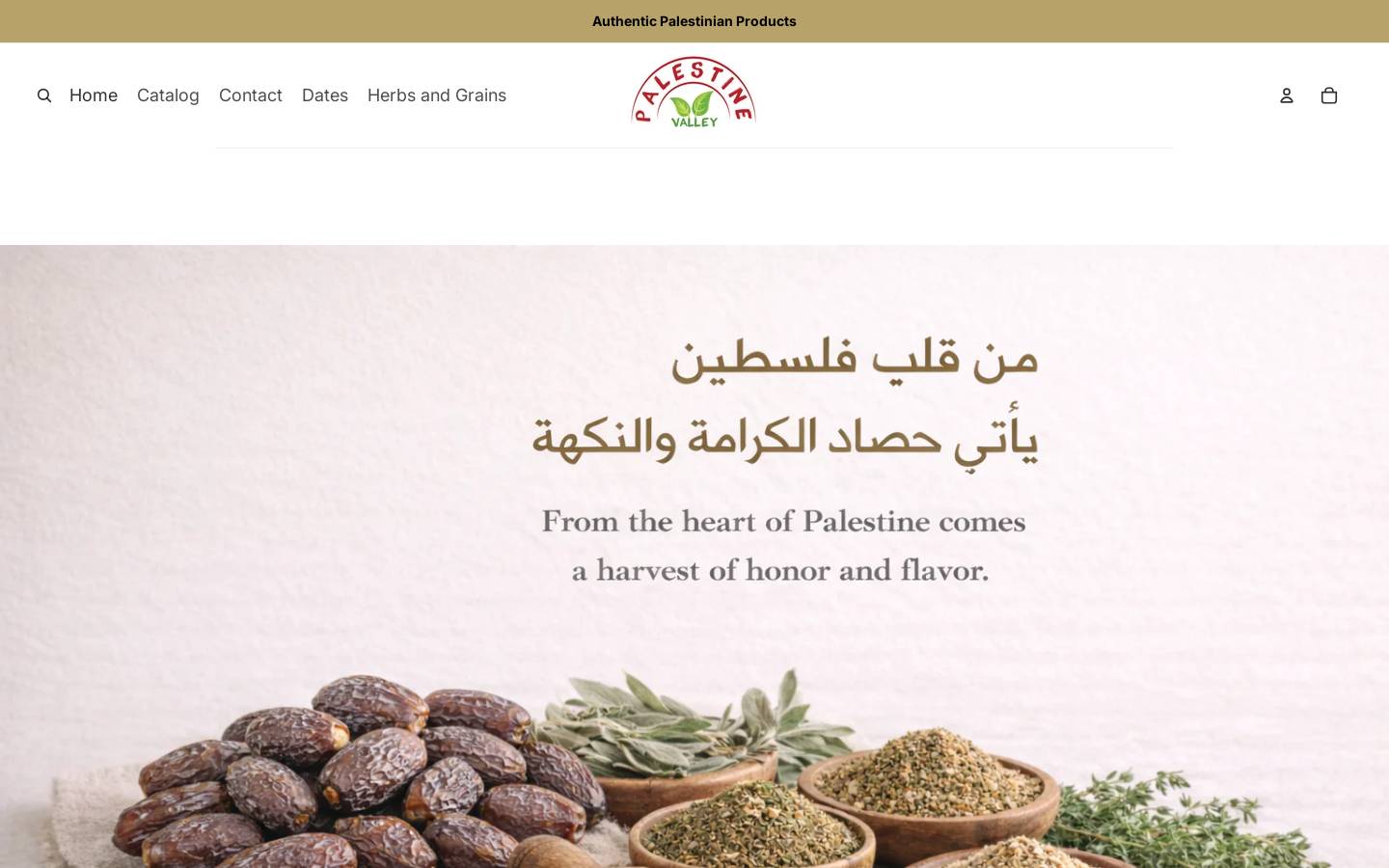 palestinevalley.com homepage screenshot