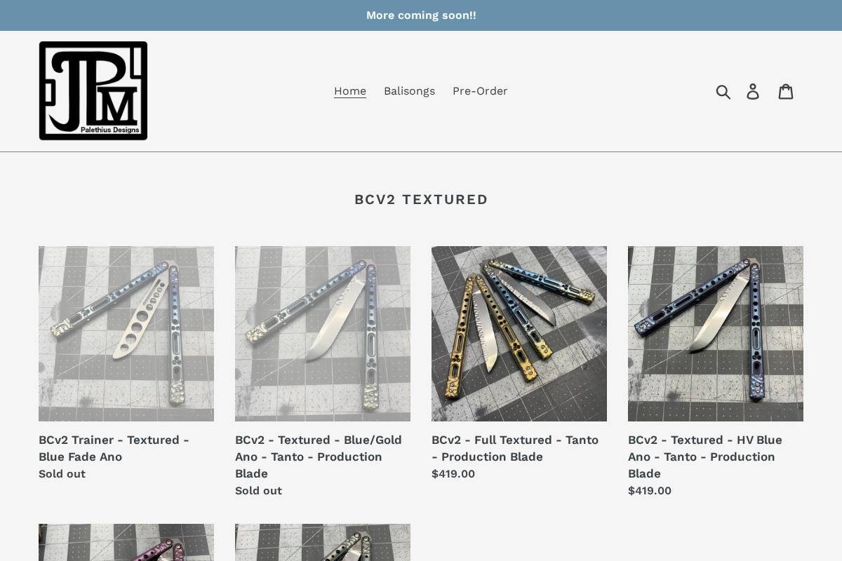 palethiusdesigns homepage screenshot