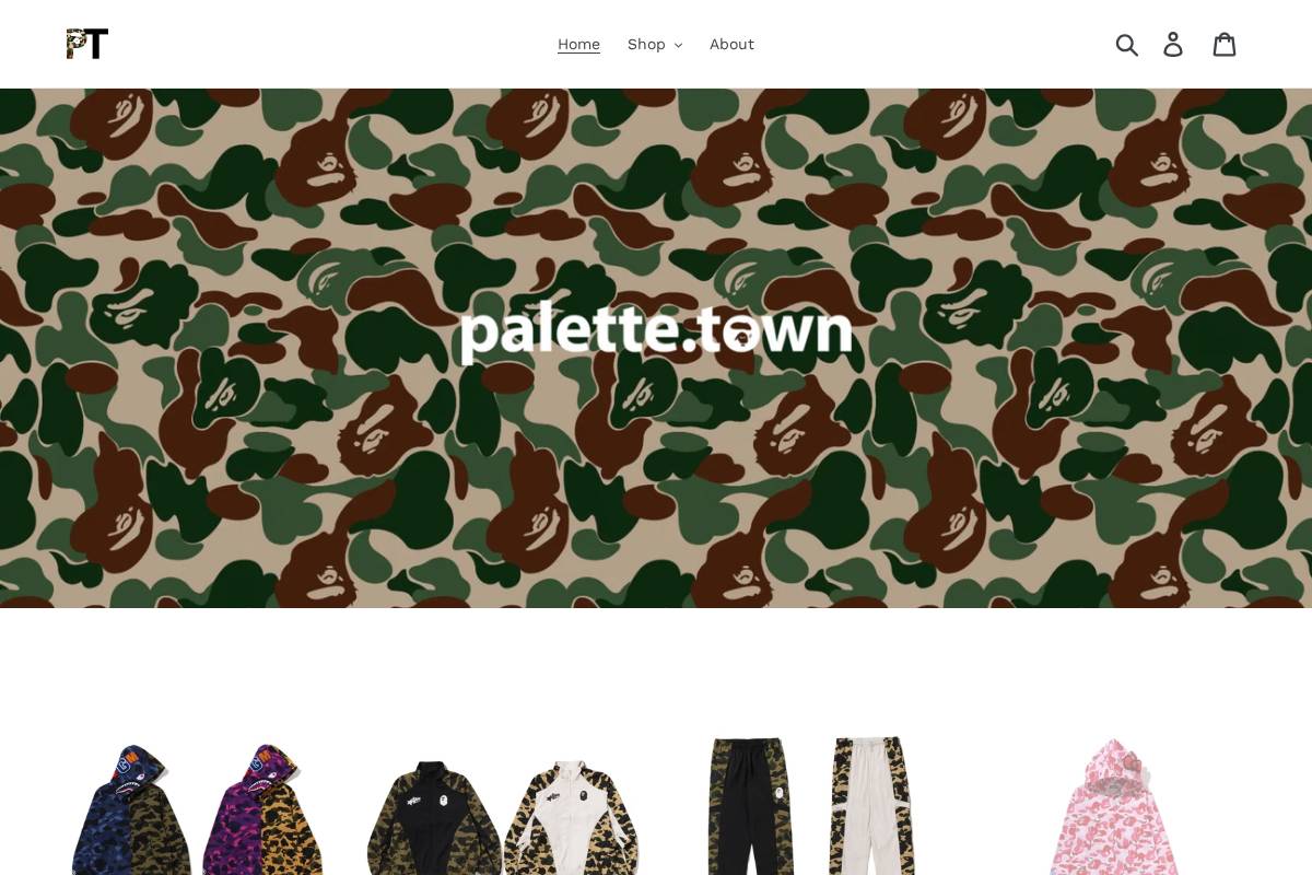Palette homepage screenshot