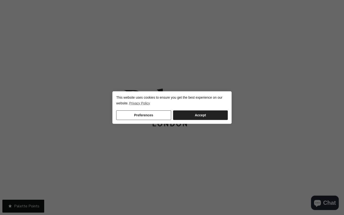 palettelondon.com homepage screenshot