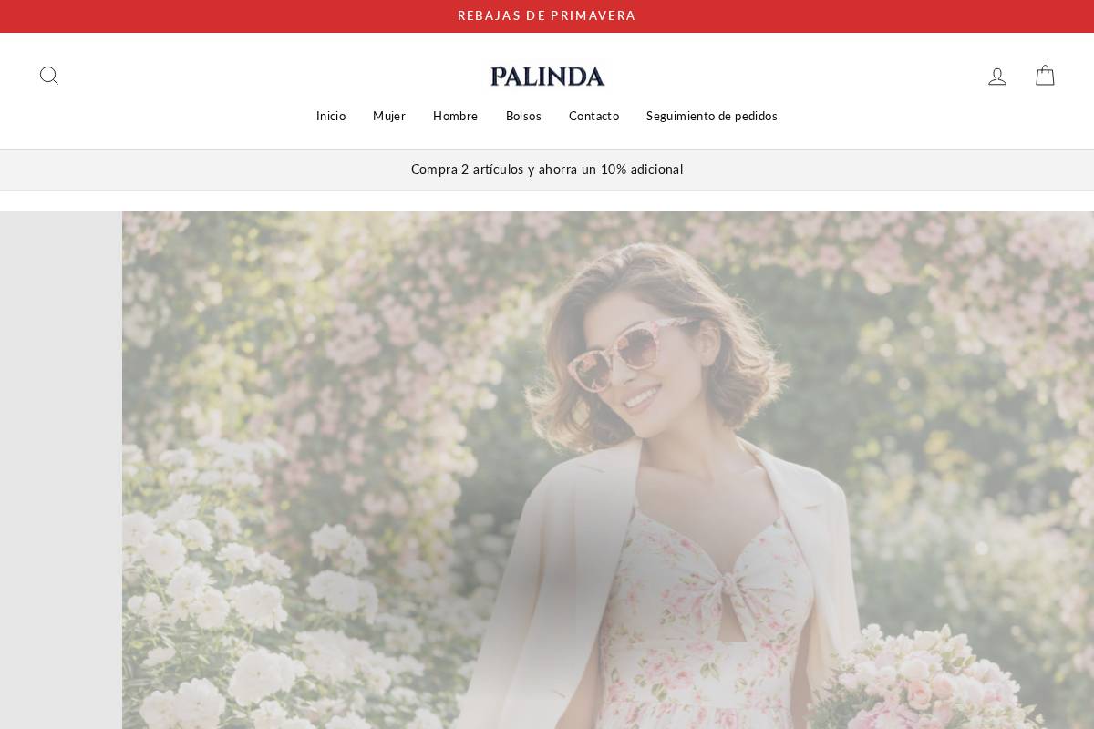 Palinda homepage screenshot