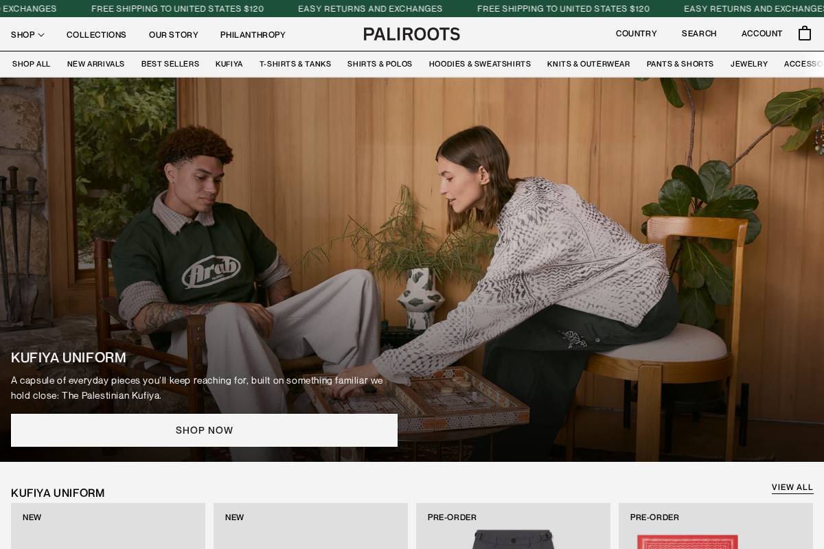 paliroots.com homepage screenshot