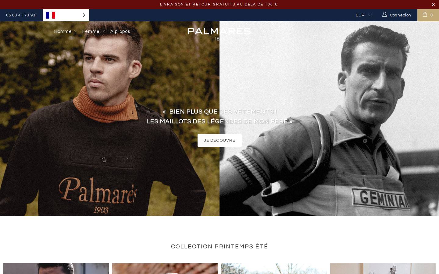 palmares1868.com homepage screenshot