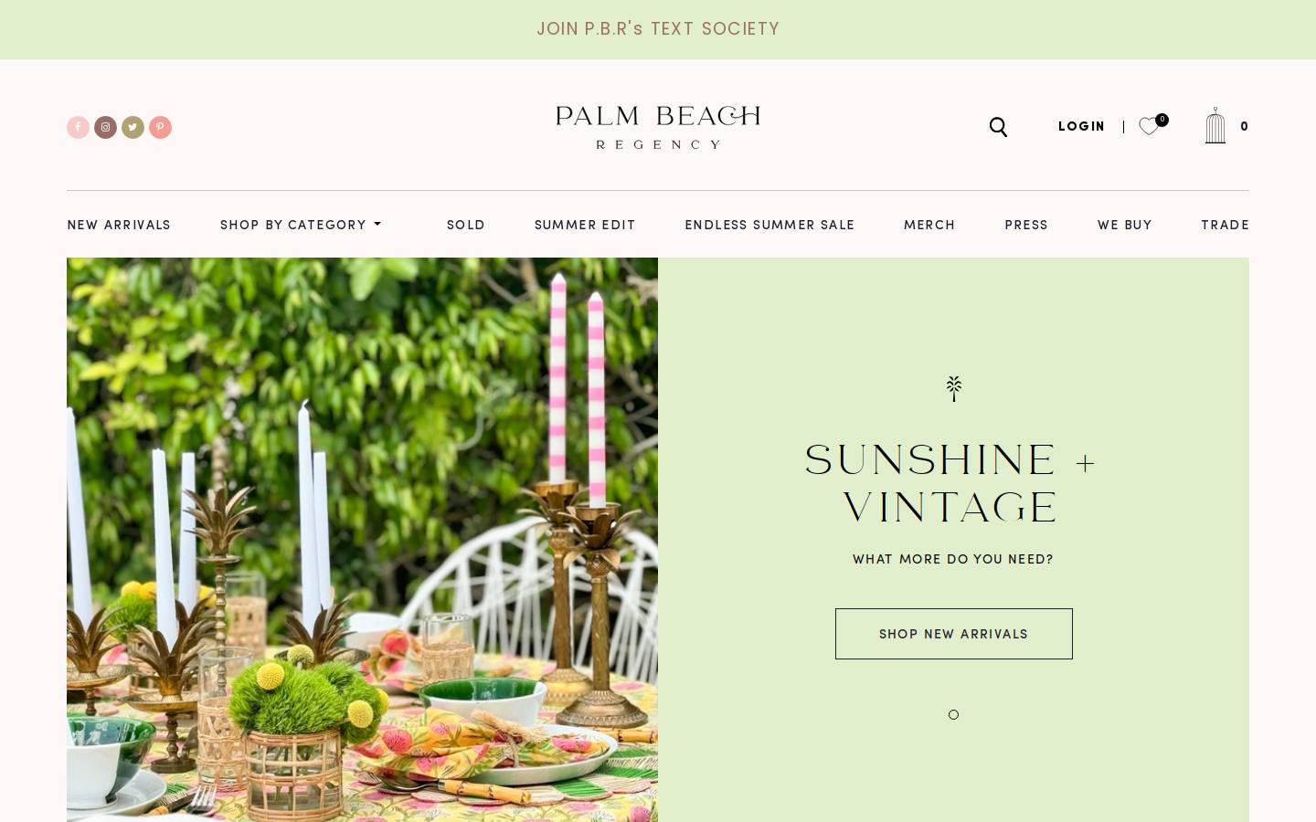 palmbeachregency.com homepage screenshot