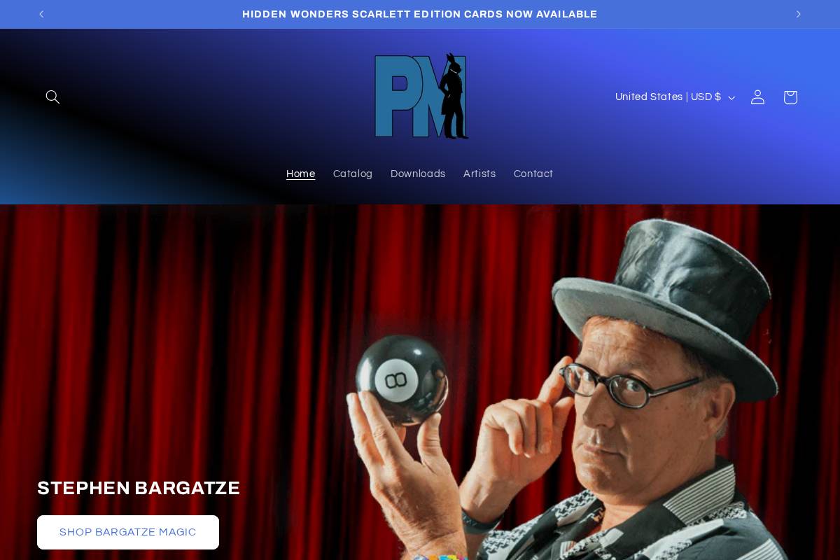 palmermagic.com homepage screenshot