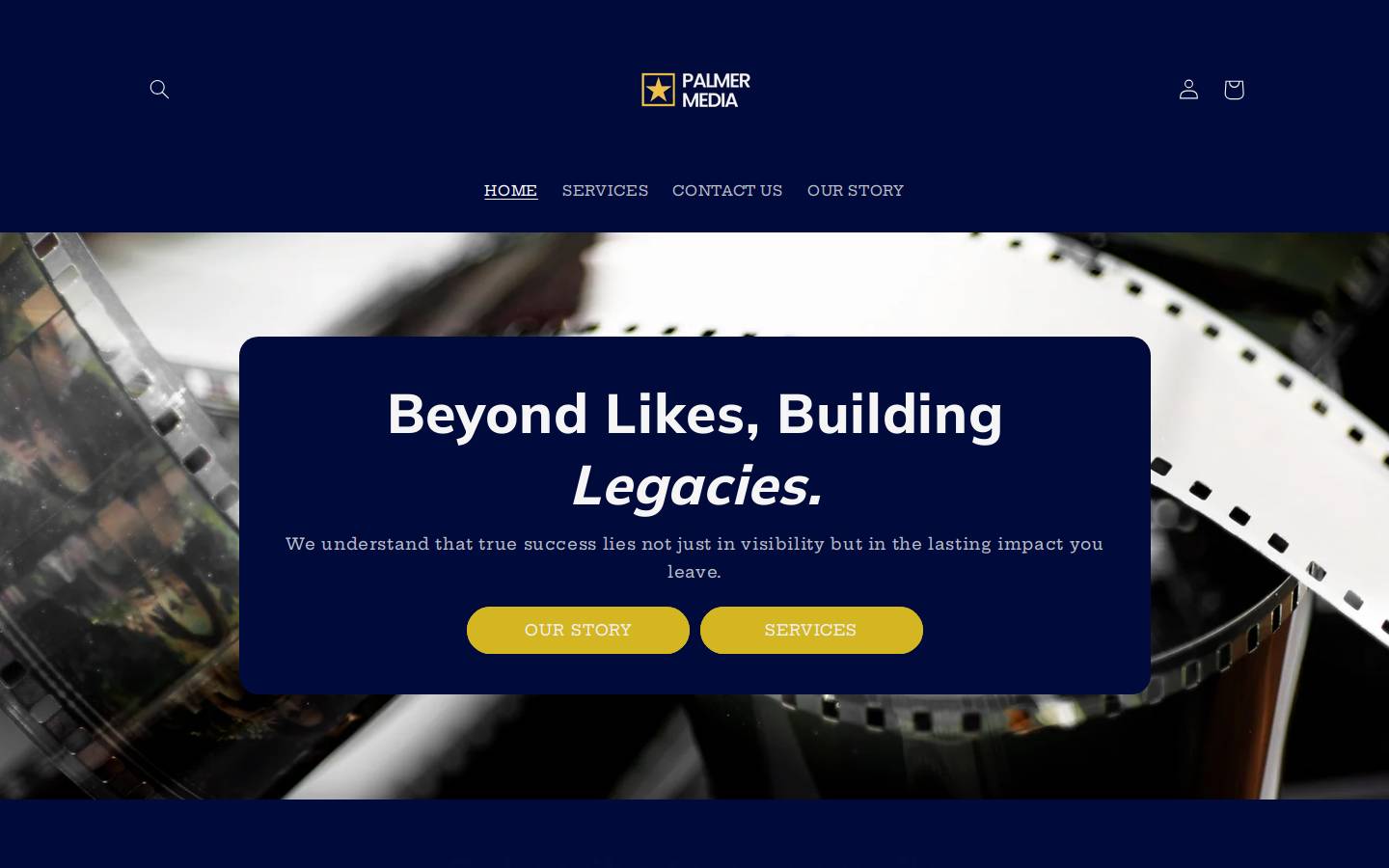 palmermedia.co.uk homepage screenshot