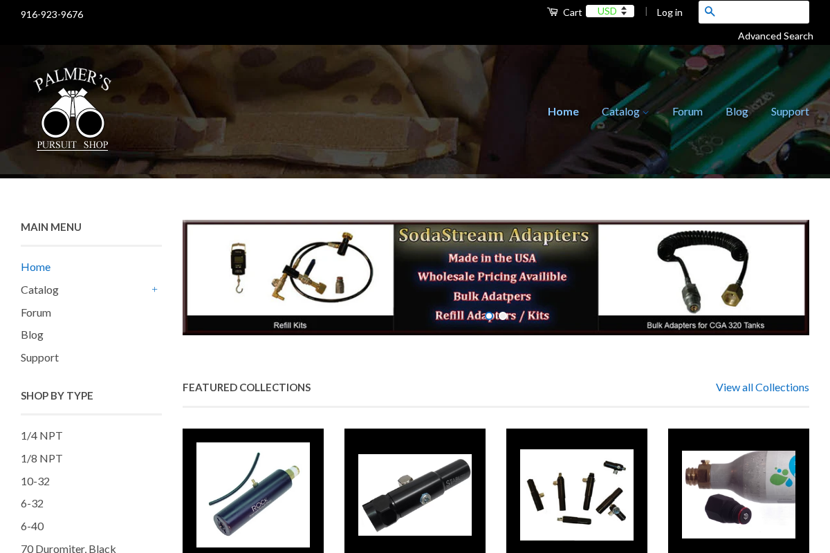 palmerspursuit.com homepage screenshot