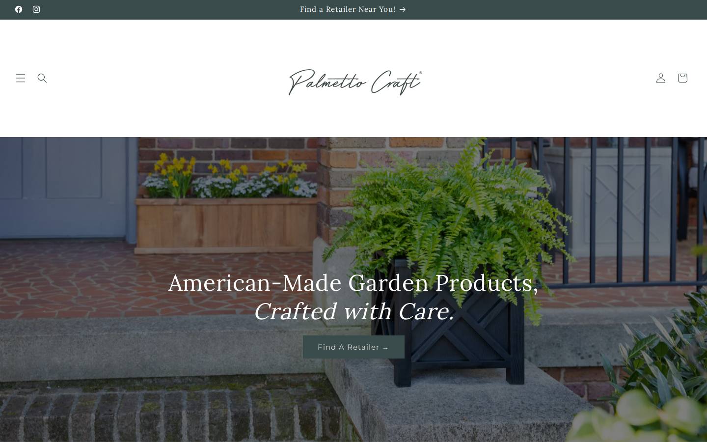 palmettocraft.com homepage screenshot
