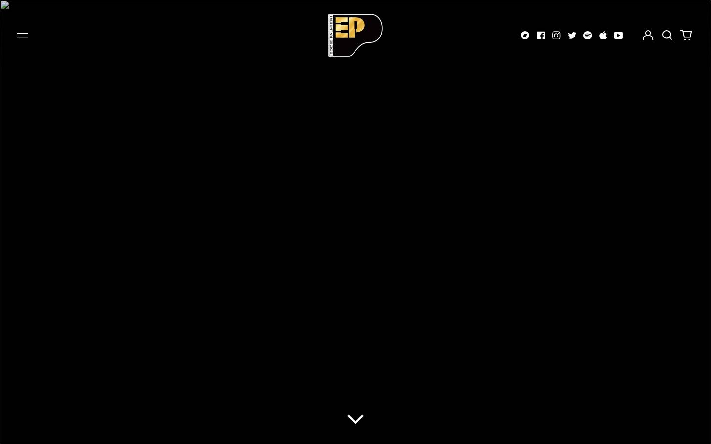 palmierimusic.com homepage screenshot