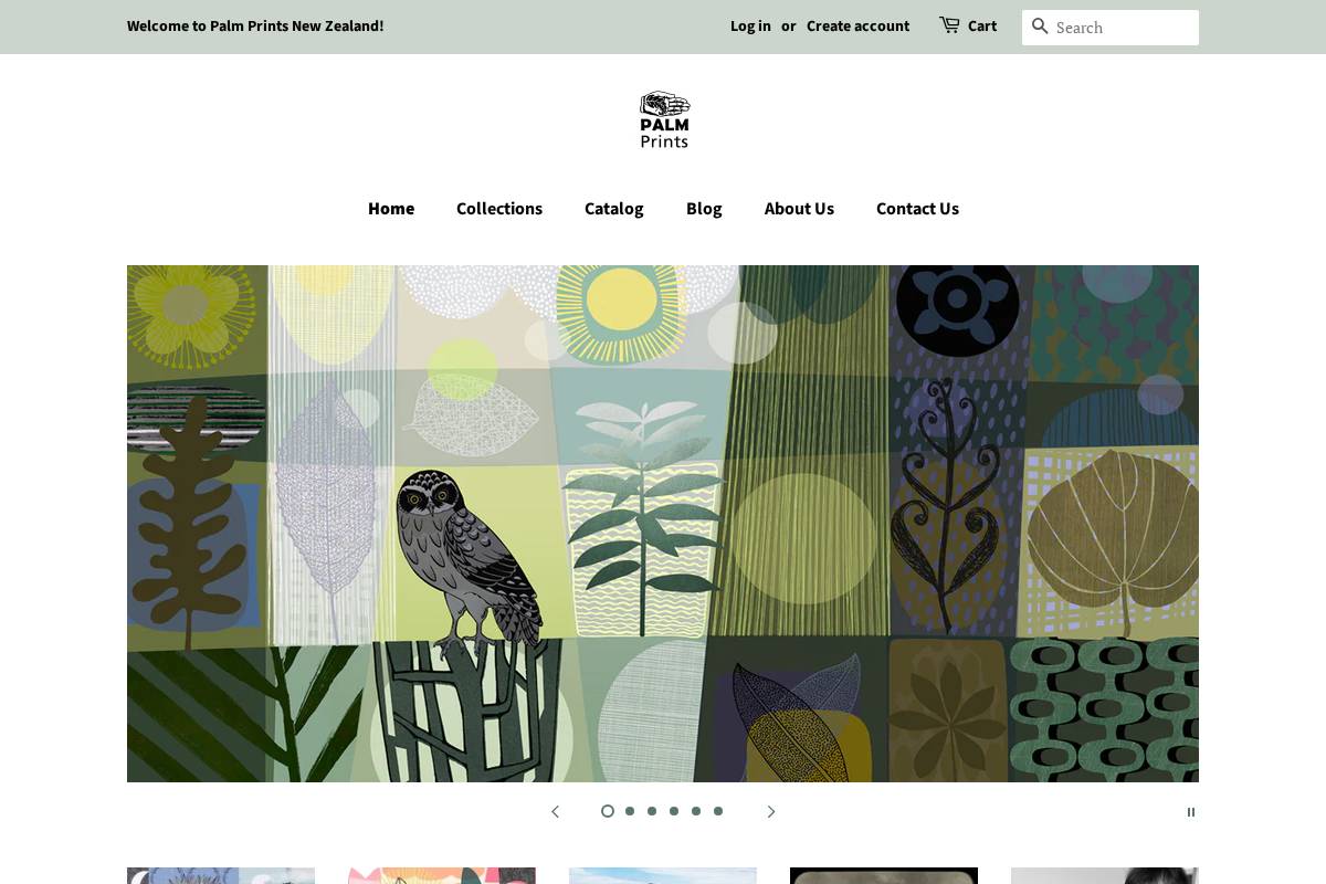 palmprints.co.nz homepage screenshot