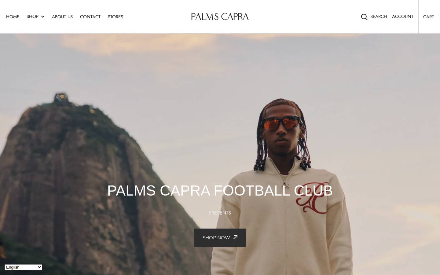 palmscapra.com homepage screenshot